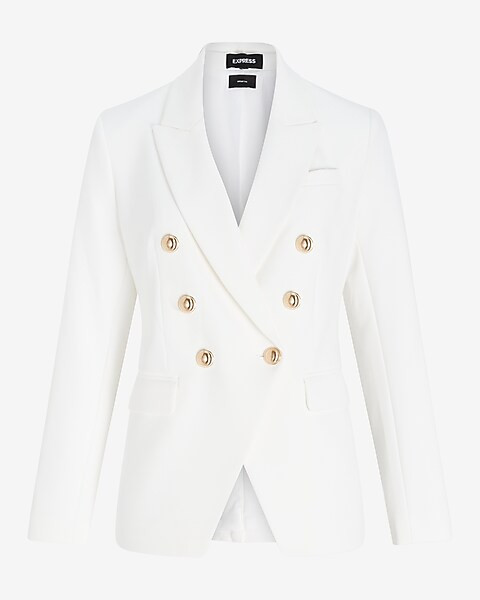Editor Peak Lapel Double Breasted Blazer | Express