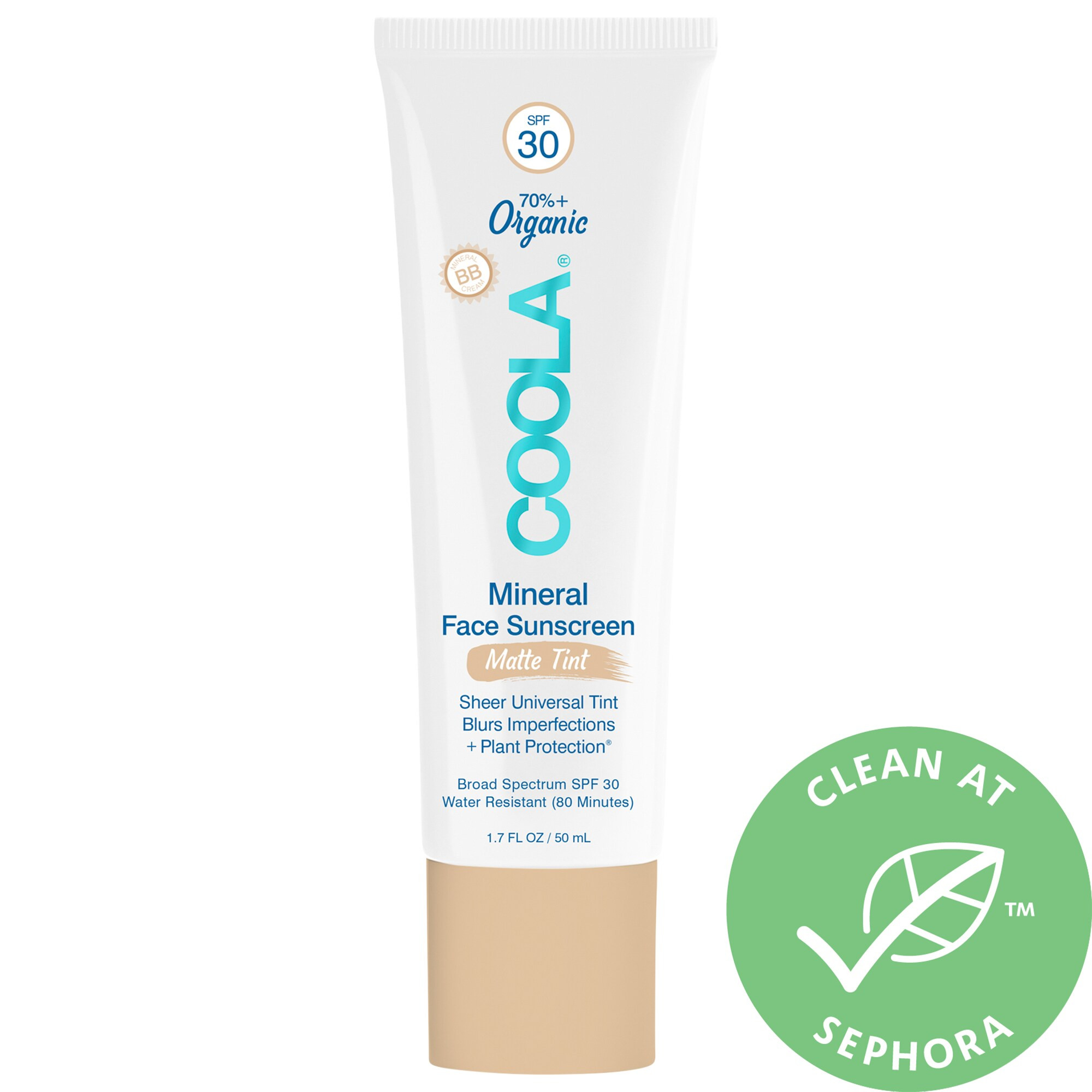 COOLA Mineral Face Organic Matte Tint Sunscreen Lotion SPF 30 1.7 oz/ 50 mL | Sephora (US)