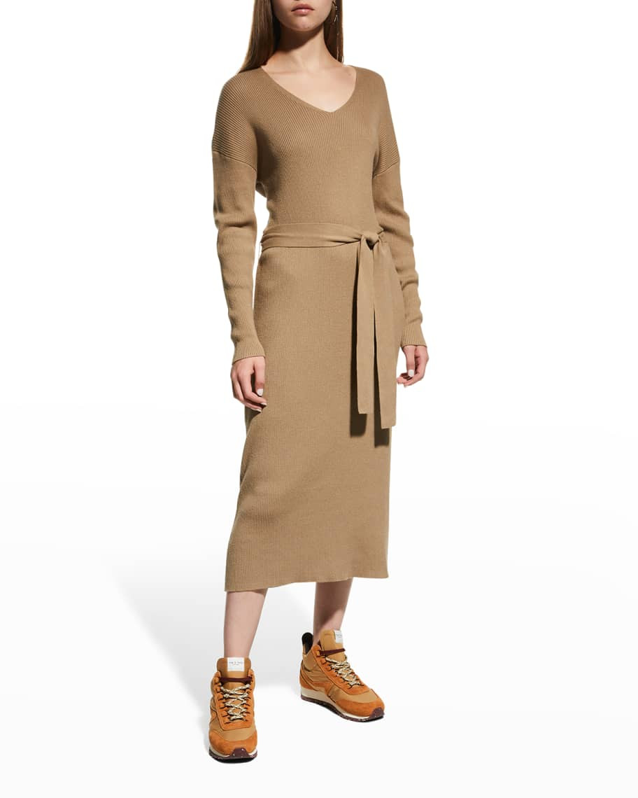 Rails Margot Belted Midi Sweater Dress | Neiman Marcus