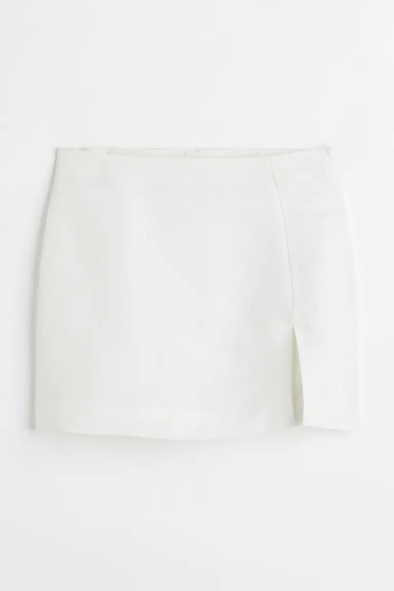 Kurzer Rock aus Leinenmix | H&M (DE, AT, CH, NL, FI)