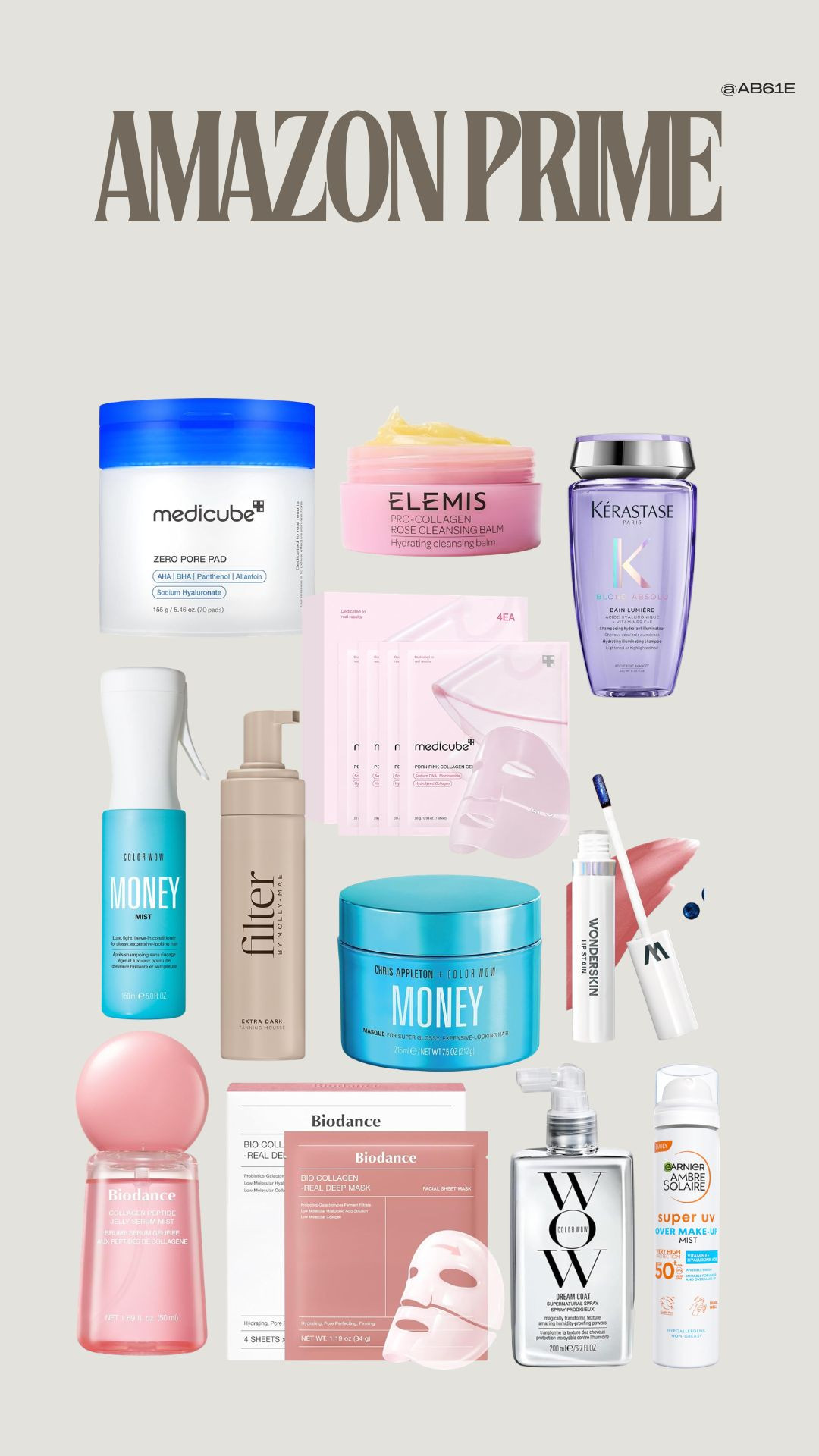 Amazon Prime Beauty Deals! 

Beauty Deals Edit, Medicube Zero Pore Pad, Elemis Pro-Collagen Cleansing Balm, Kérastase Blond Absolu Shampoo, Color Wow Money Mist, Filter By Molly-Mae Tanning Mousse, Medicube Collagen Gel Mask, Wonderskin Lip Stain, Biodance Collagen Mist, Biodance Sheet Mask, Color Wow Dream Coat, Garnier Super UV SPF 50, Summer Beauty Essentials 

 #LTKuk #LTKsummer #LTKbeauty