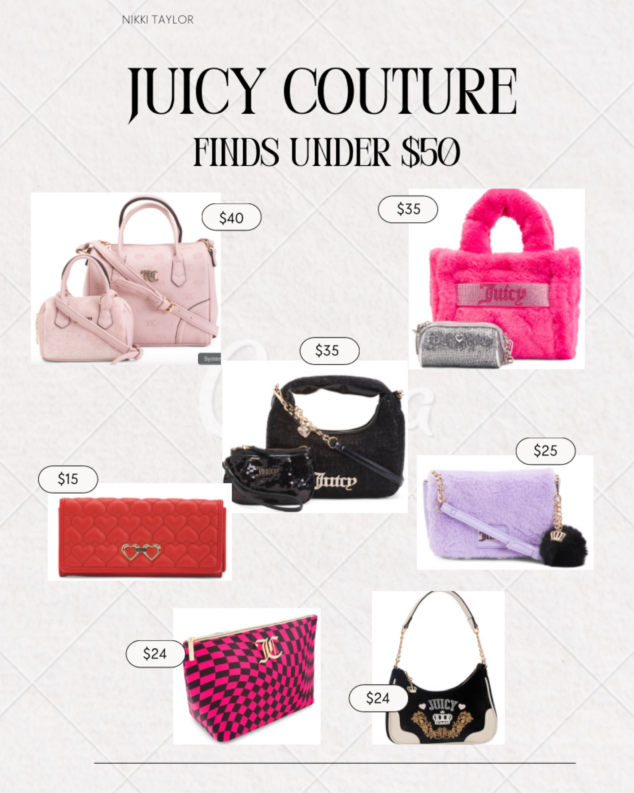 JC finds under $50 #y2kstyle #juicycouture #salefinds #retrovibes #dealoftheday

#LTKItBag #LTKSaleAlert #LTKFindsUnder50
