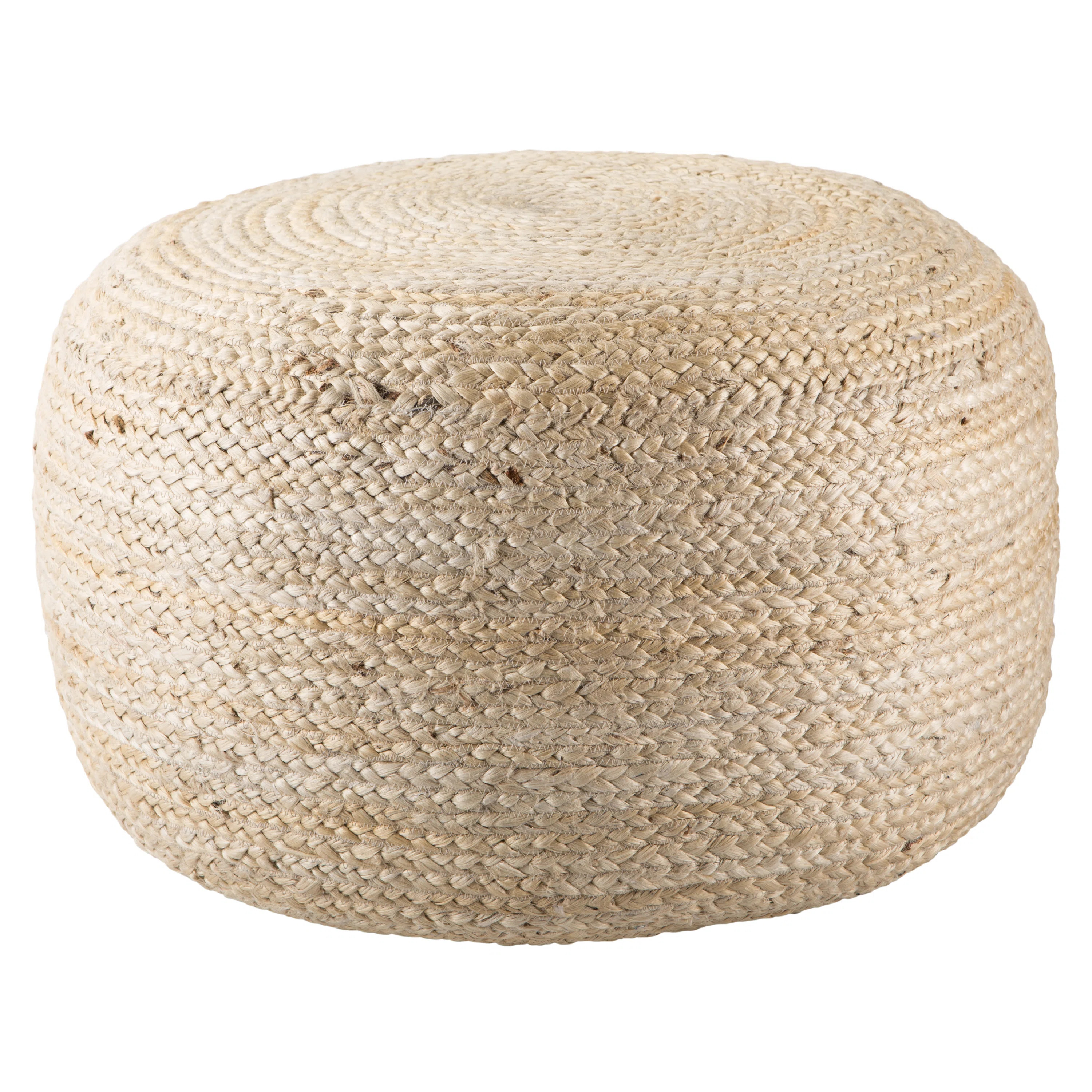 Shipka 29'' Wide Round Pouf Ottoman | Wayfair North America