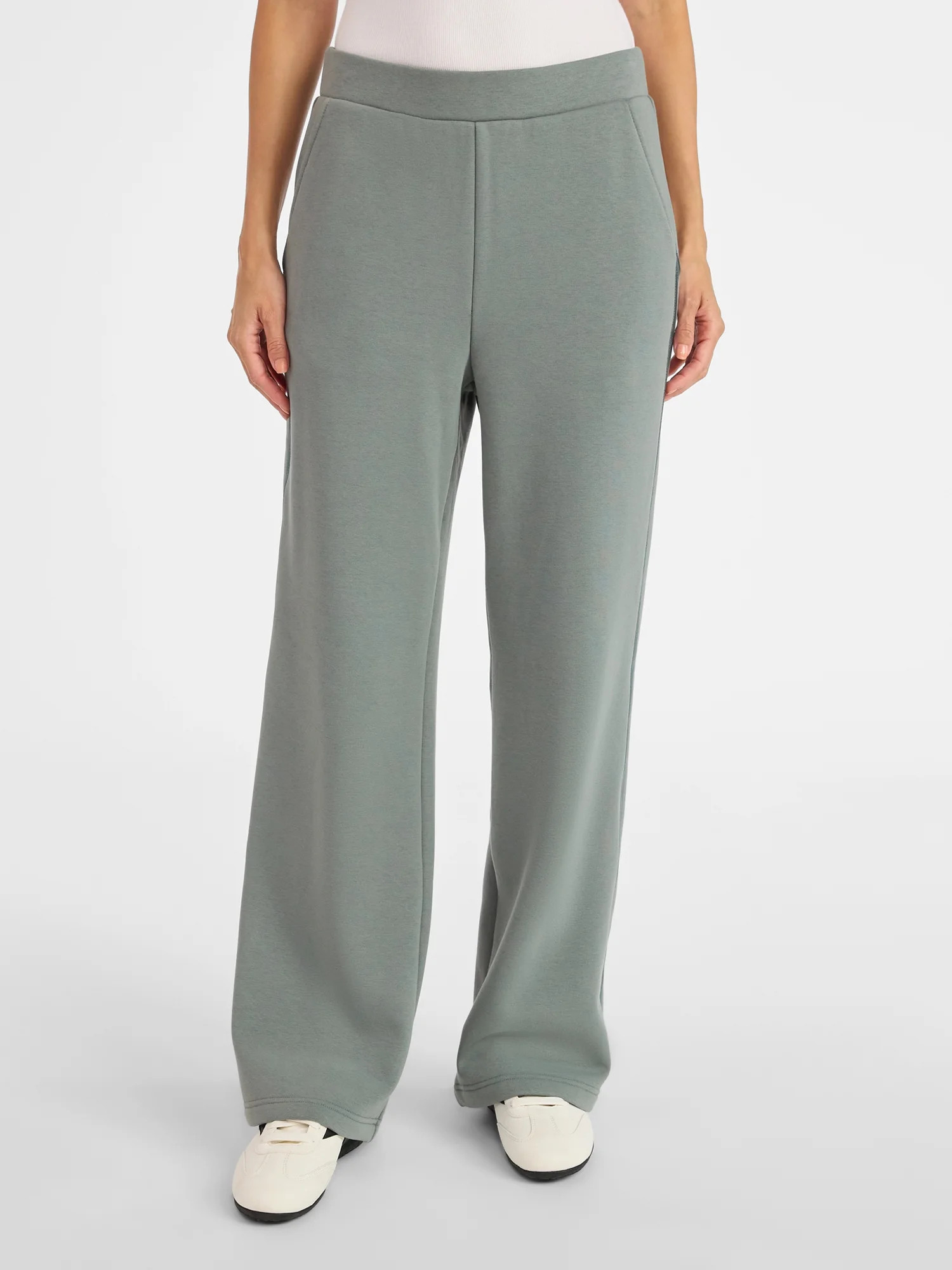 Avia Women's and Women's Plus Fleece Sweatpants with Satin Trim, Sizes XS-4X | Walmart (US)