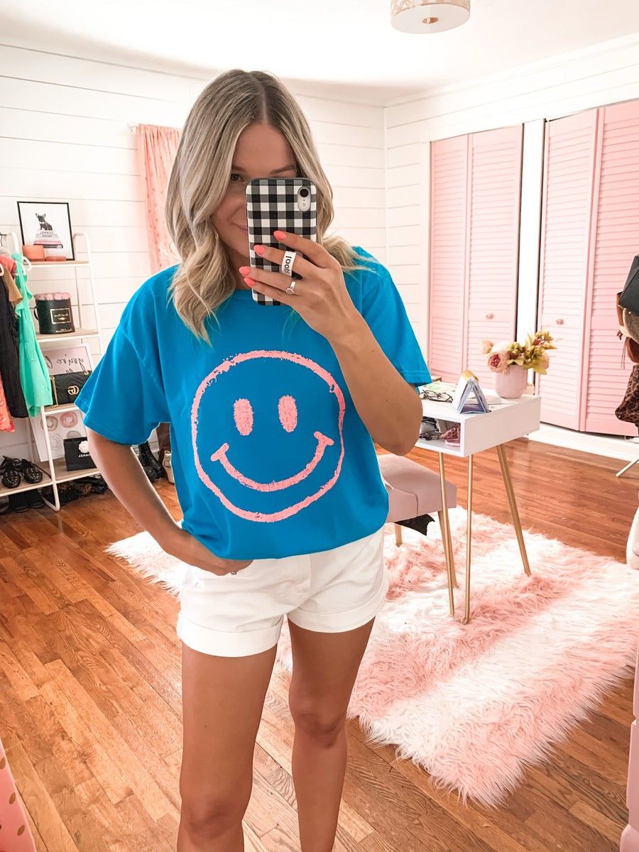 Smiley Face Tee | Shop Jen Miracle LLC