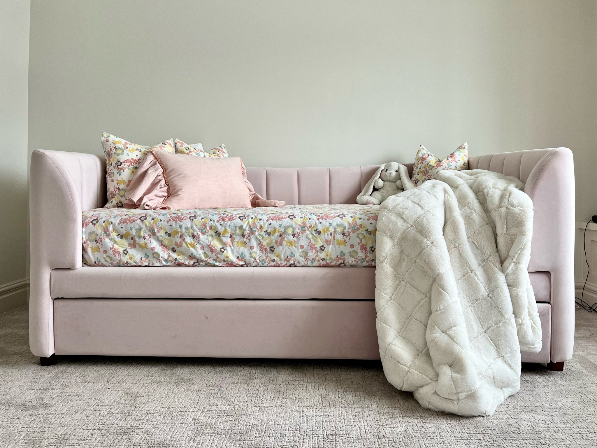 Girl day bed for Lizzi!

Velvet upholstered with channel detail and a trundle bed beneath. Perfect girl bed!

#girlroom #girlbed #kidbed

Wayfair finds
Wayfair furniture, Wayfair bed, pink bed, upholstered bed, twin bed, pink upholstered twin bed, velvet twin bed, bedframe, affordable furniture, kid furniture, trundle bed, 

#LTKhome #LTKkids #LTKfamily