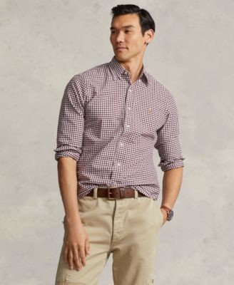 Polo Ralph Lauren Men's Classic-Fit Gingham Oxford Shirt - Macy's | Macy's
