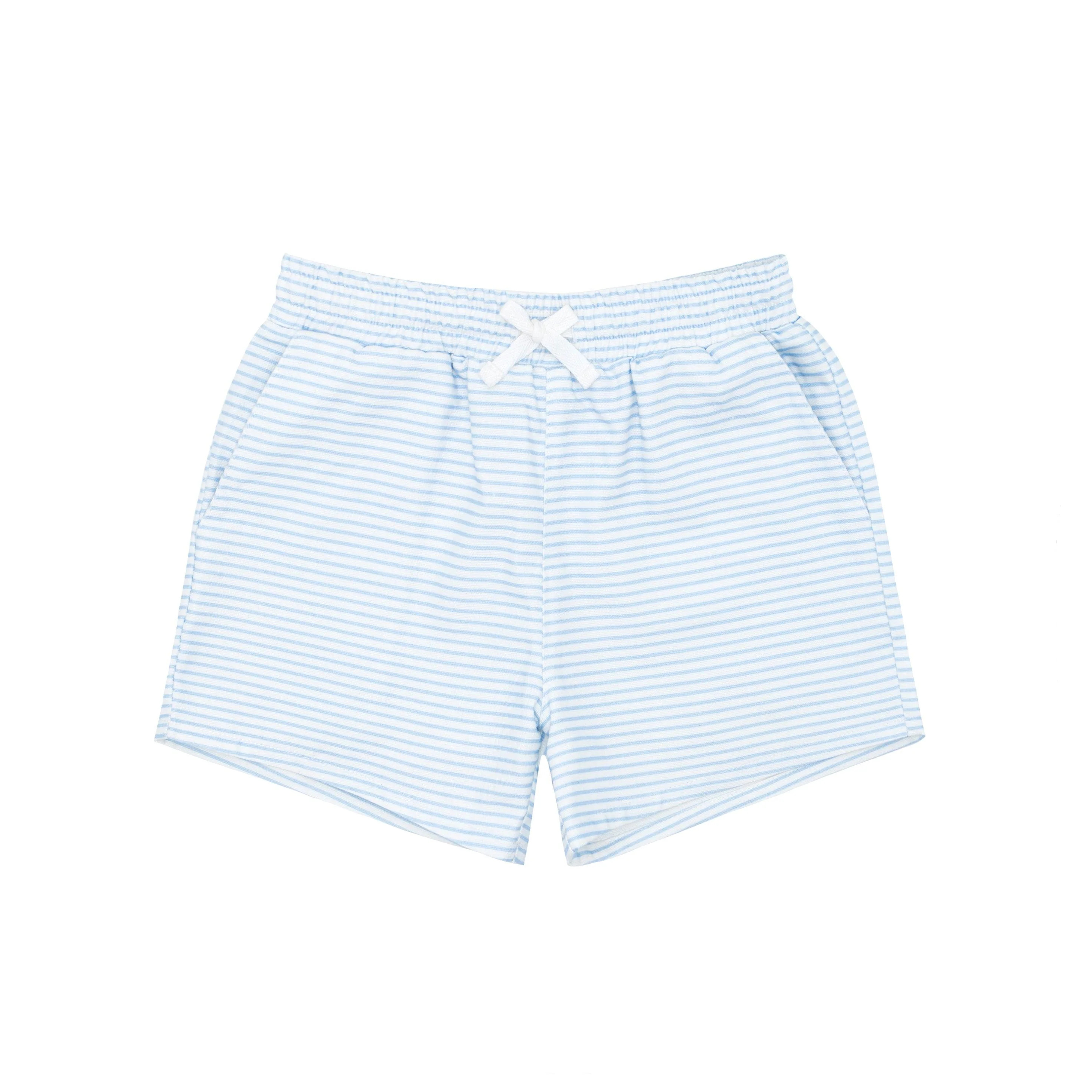 boys powder blue stripe canvas short | minnow