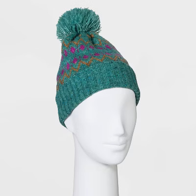 Women's Lined Fair Isle Pom Beanie - Universal Thread™ | Target