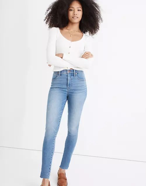 10" High-Rise Skinny Jeans in Ainsworth Wash: Raw-Hem Edition | Madewell