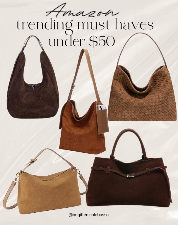 These soft-suede and woven Amazon handbags are the perfect neutral everyday bags — elevated, cozy, and designer-inspired for fall and winter. If you love the look of slouchy hobo bags and chic structured top-handles, these under-$50 finds are such good staples.
• Amazon suede handbags
• Slouchy hobo bags & woven shoulder bags
• Luxe neutrals: mocha, camel, cognac & espresso
• Perfect for everyday outfits, coffee runs & workwear
• Affordable designer-dupe styles under $50
✨ Amazon handbags, suede purse, hobo bag, woven shoulder bag, neutral handbags under $50, fall handbags, Amazon fashion finds, budget bags.


#LTKCyberWeek #LTKGiftGuide #LTKHoliday