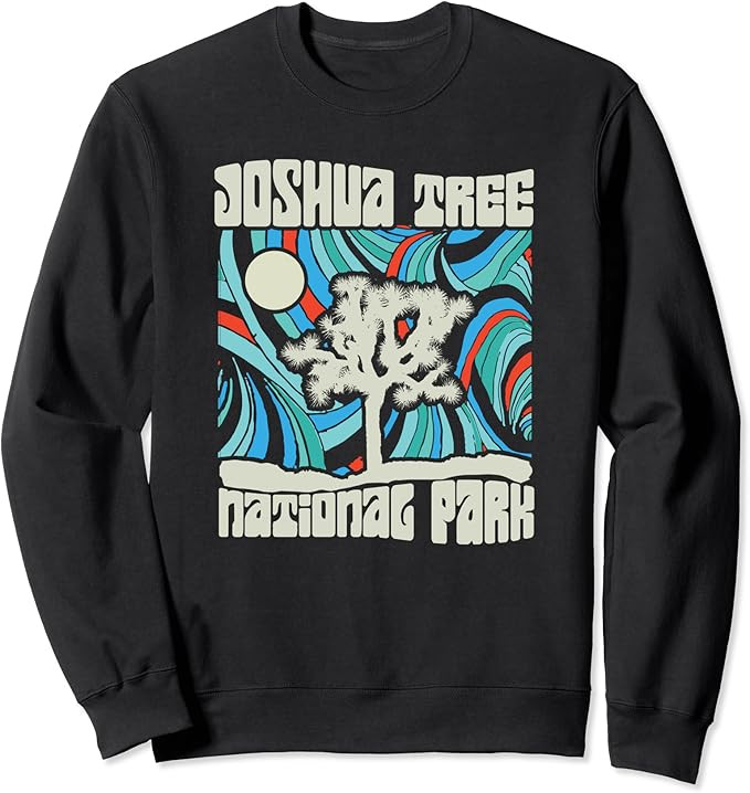 Joshua Tree National Park Retro Psychedelic 60s Sweatshirt | Amazon (US)