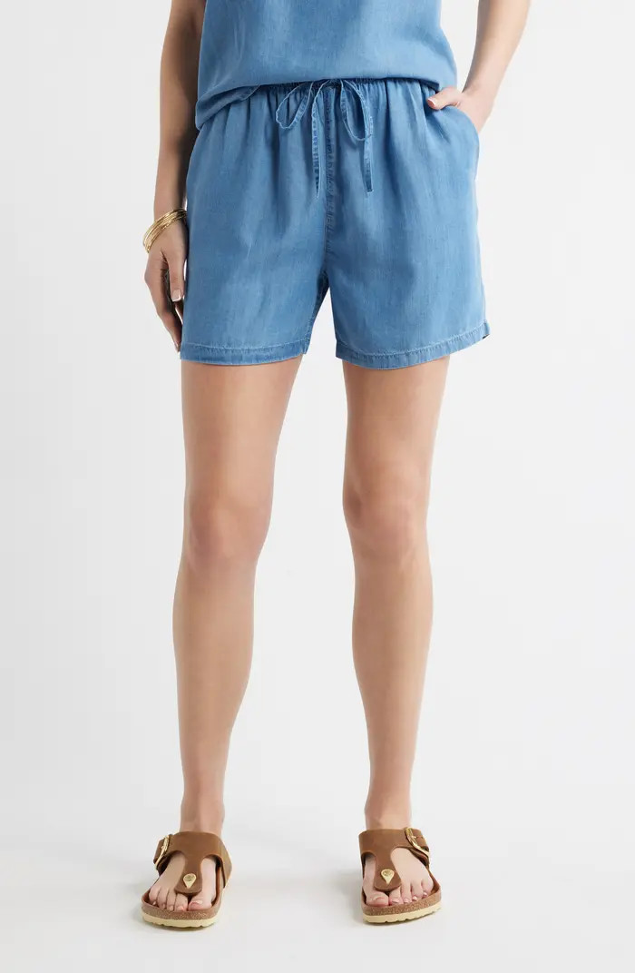 Pull-On Chambray Shorts | Nordstrom
