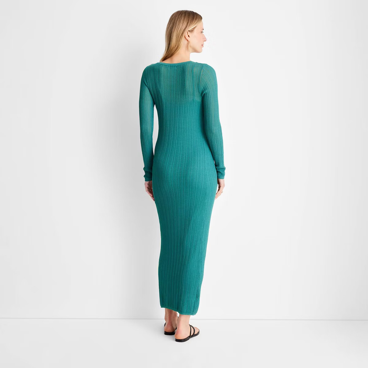 Women's Long Sleeve Sheer Midi Dress - Future Collective™ with Jenny K. Lopez | Target