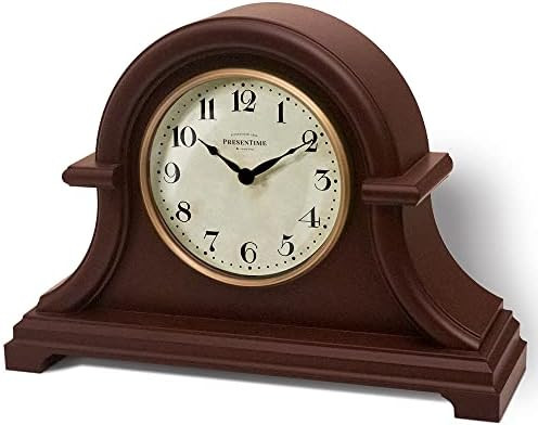 Presentime & Co. Mantel Clock Vintage Farmhouse Series, Napoleon Desk & Shelf Clock, 13 x 10 inch... | Amazon (US)