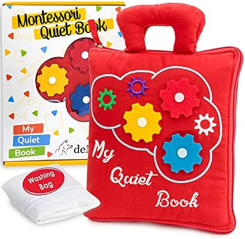 deMoca Quiet Book for Toddlers - Montessori Basic Skills Activity Toys – Preschool Learning Sof... | Amazon (US)