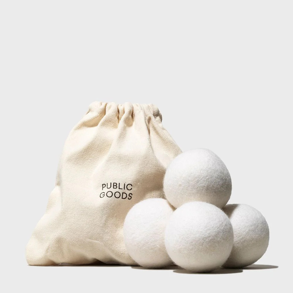 Wool Dryer Balls | All Natural, Eco Friendly, Cruelty Free | 4 Count | Public Goods | Public Goods