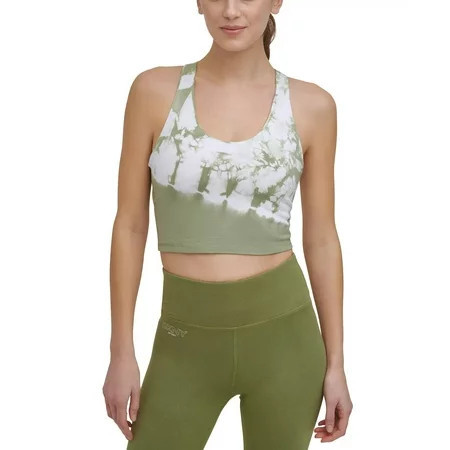 Dkny Sport Women s Tie-Dyed Long-Line Sports Bra Green Size S MSRP $45 | Walmart (US)
