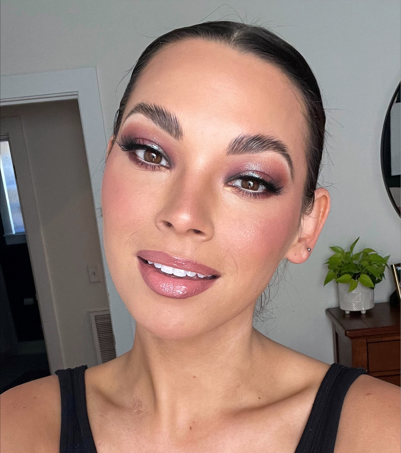 Lip color: charolette tilbury lip cheat liner in pillowtalk intense, Mac lipstick in honey love, fenty beauty gloss in sweet mouth 

#LTKbeauty #LTKstyletip #LTKwedding