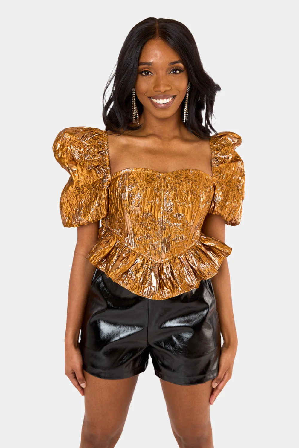 Chloe Bustier Top - Bronze - L Bronze | BuddyLove