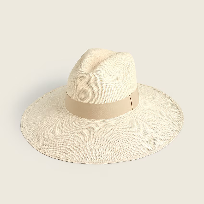 Wide-brim Panama hat | J. Crew US