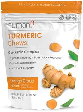 humanN Turmeric Curcumin Chews Supplement – High Absorption Turmeric - Orange Citrus Flavor –... | Amazon (US)