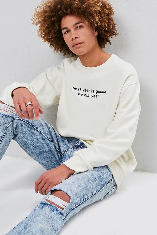 Next Year Embroidered Graphic Sweatshirt | Forever 21 (US)