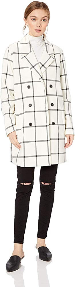 Women's Aletta Plaid Double Breasted Coat | Amazon (US)