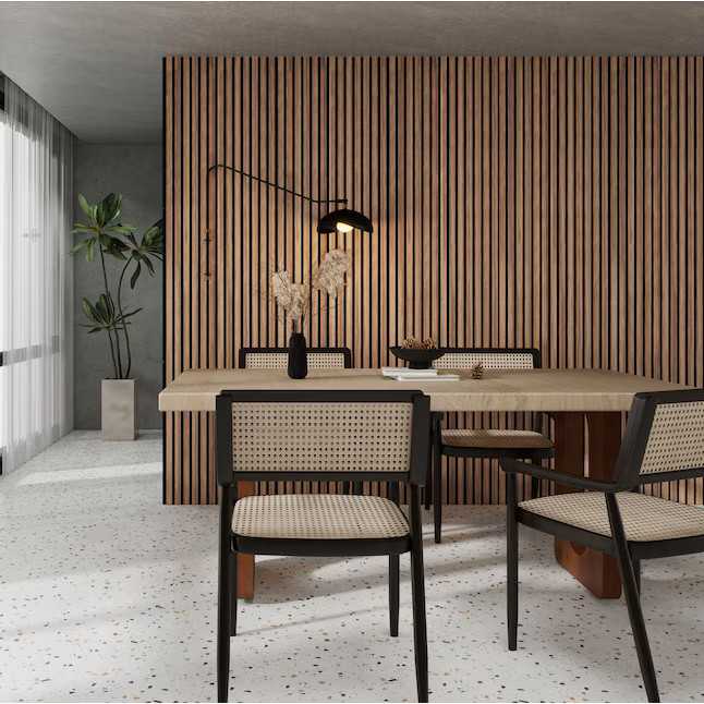 Origin 21 47.24-in x 11.22-in Walnut Veneer Acoustical Sound Absorbing Panel Lowes.com | Lowe's