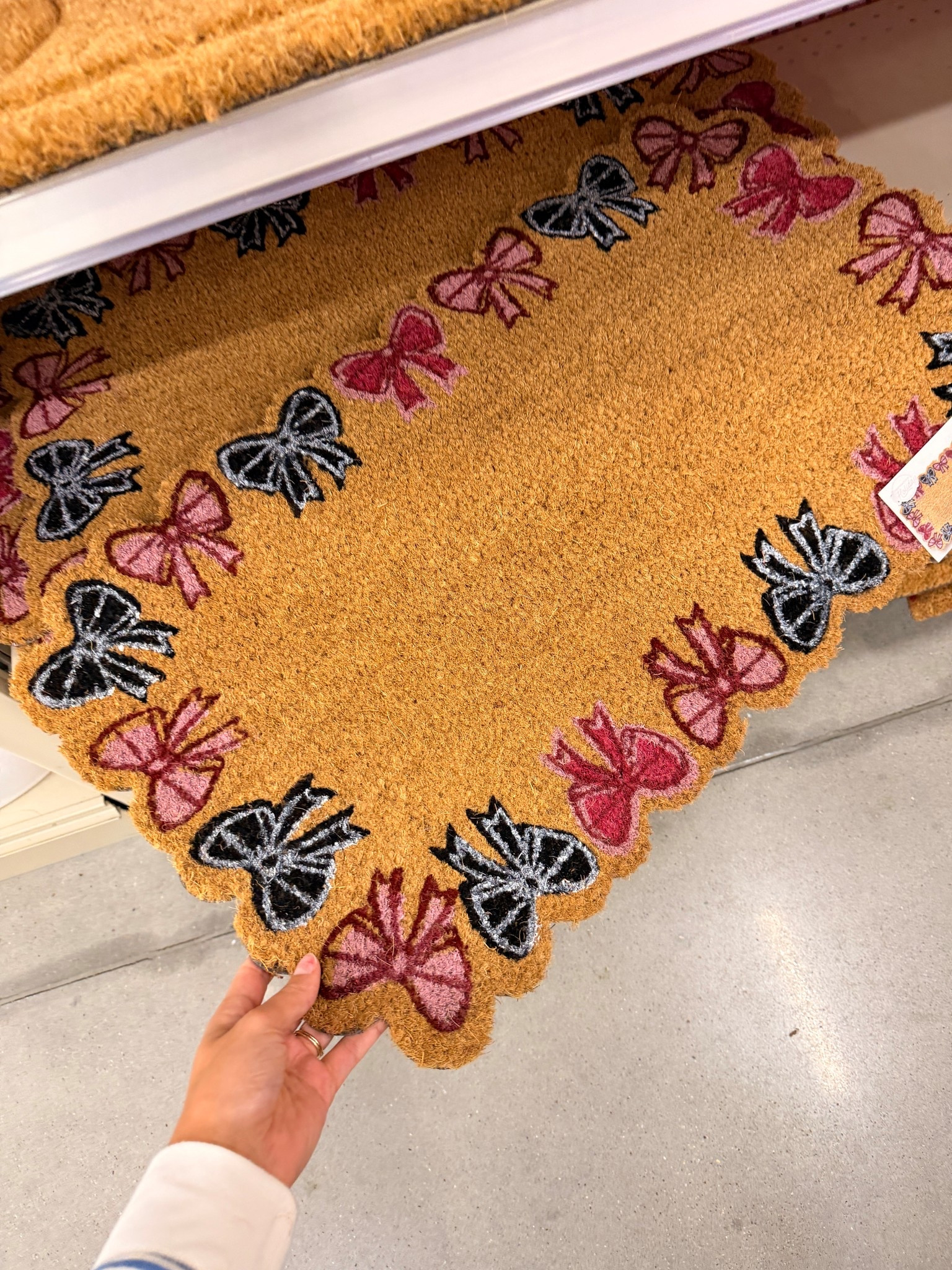 This one is from HEB if your in TX! Linked similar options below! Valentine’s Day door mats! 💌💘🎀bow scalloped door mat outdoor doormat spring 

#LTKHome #LTKHoliday #LTKFindsUnder50