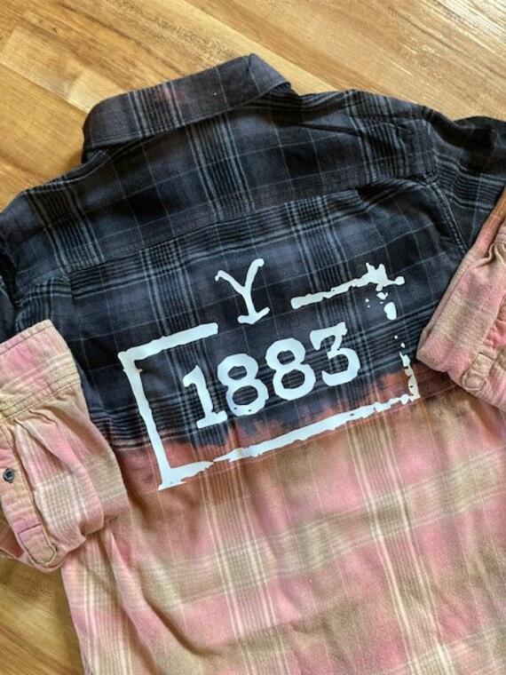 Yellowstone 1883 Distressed Flannel Shirt | Etsy | Etsy (US)