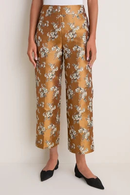 Gilded Blossom Jacquard Julia Pants | Tuckernuck (US)