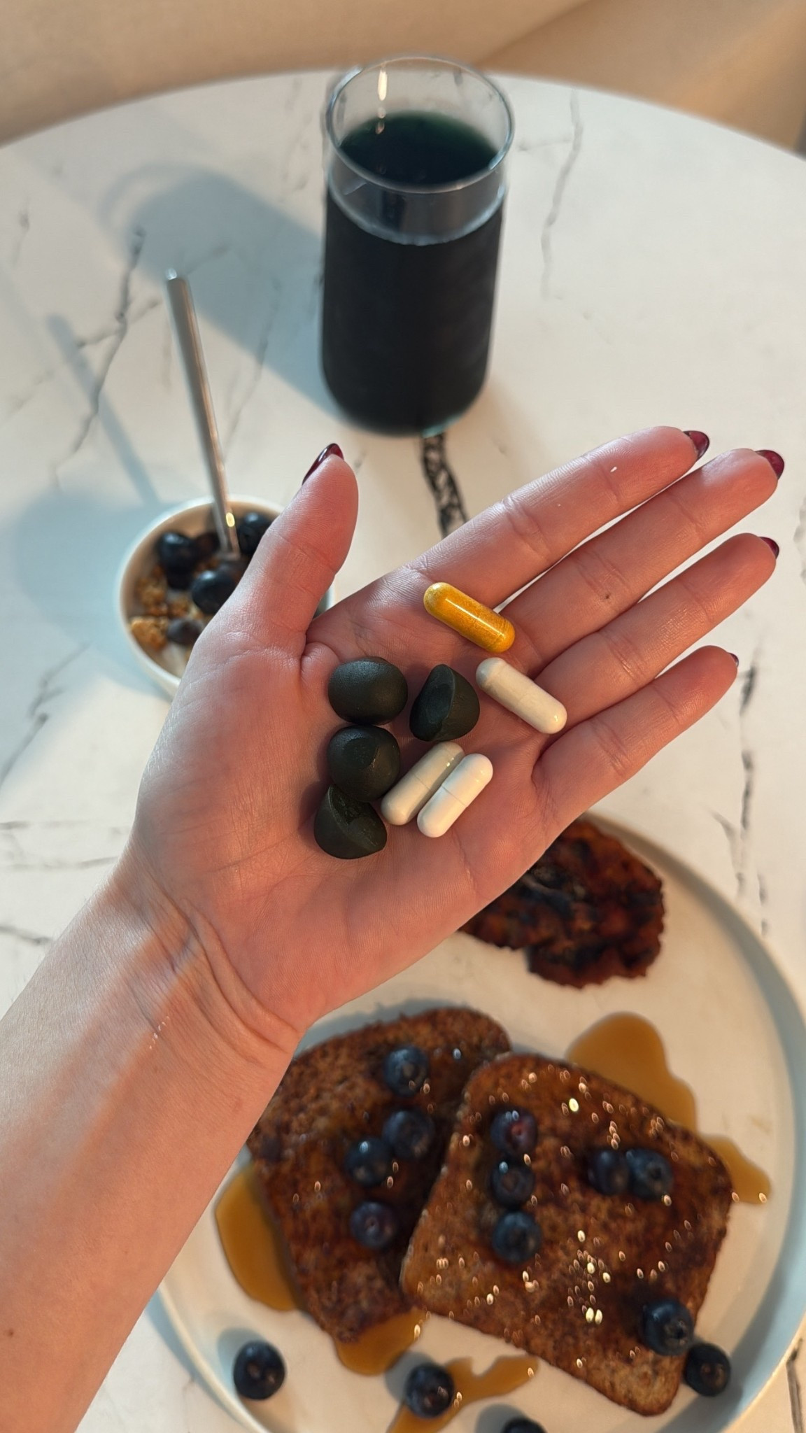 Daily supplements 💊

#LTKmorningroutine #LTKfitnessgoals #LTKselfcare