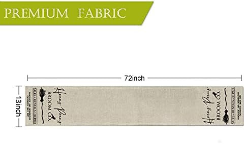 GAGEC Halloween Hocus Pocus Table Runner, Broom Seasonal Holiday Long TableCloths 13 x 72 Inch Ki... | Amazon (US)