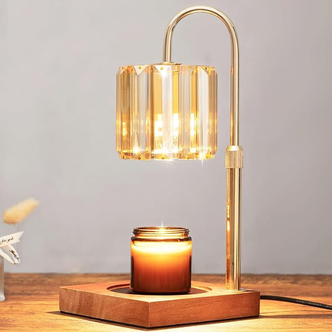 Candle Warmer Lamp with Timer, Dimmable Electric Candle Wamer Adjustable Height, Christmas Gift G... | Amazon (US)