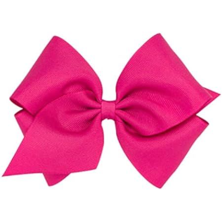 5.5 Inch Grosgrain Hair Bow Clip For Woman And Girls (Neon Pink) | Amazon (US)