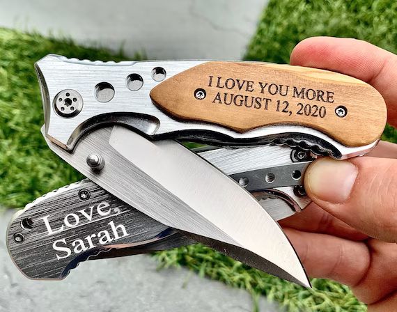 Personalized Knife, Groomsmen Gift, Pocket Knife, Gift for Groomsmen, Engraved Knife, Groomsmen K... | Etsy (US)