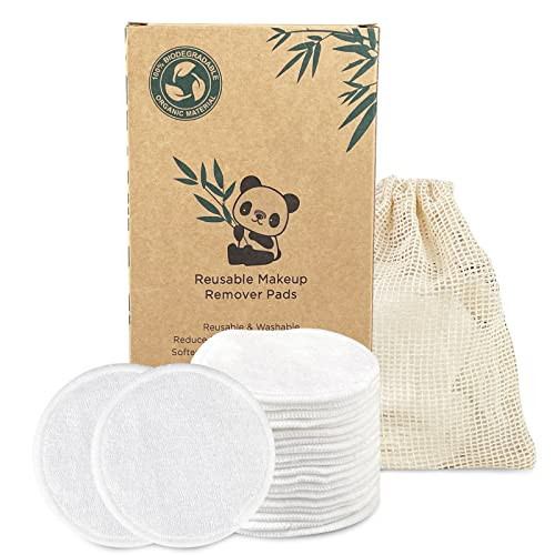 Relota 22 Stück Abschminkpads Waschbar aus Bambus, Wiederverwendbare Wattepads mit Wäschebeutel, Make up Entferner Pads, Weich Reinigungspads, Abschminken Pads, Abschminktücher für Gesichtsreinigung | Amazon (DE)