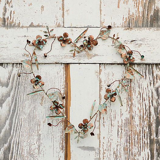 Gilded Botanicals Iron Heart Wreath | Terrain