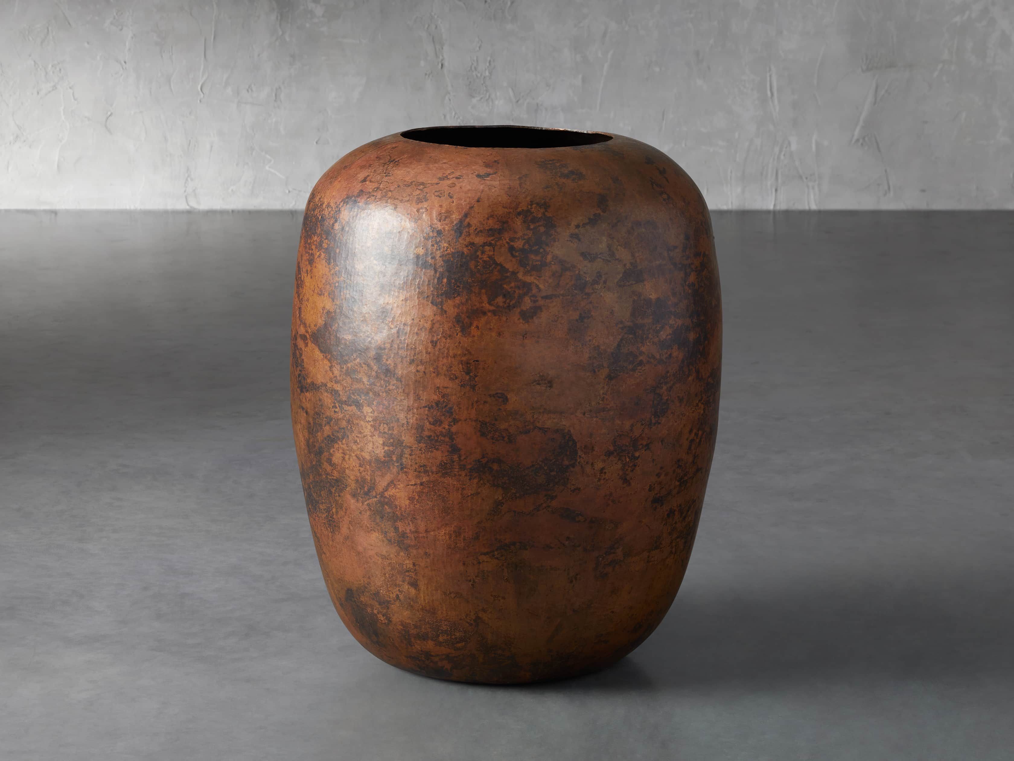 Extra Large Natural Copper Vase | Arhaus
