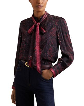 REISS Dana Tie Neck Blouse  | Bloomingdale's Women | Bloomingdale's (US)