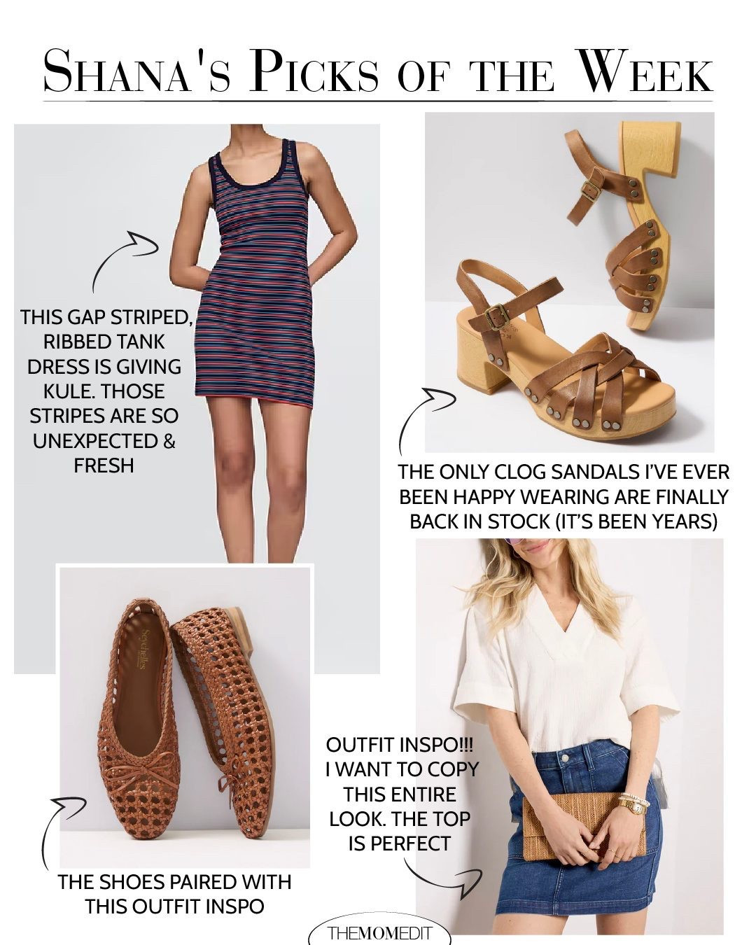 Shana's Picks of the Week
xo,
TME
.
Comment "Shop the look" or click the link in our bio for these pieces.