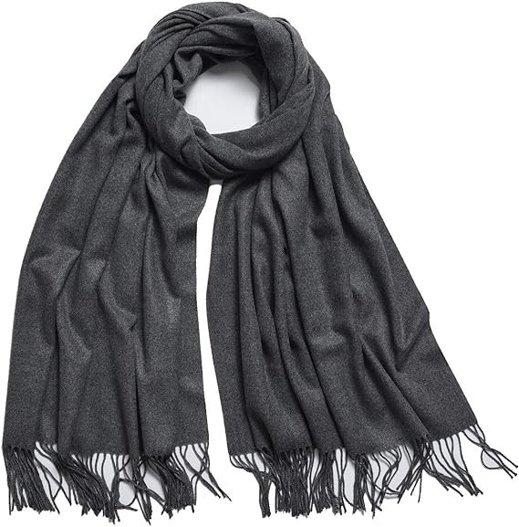 Womens Scarfs Large Soft Cashmere Feel Pashmina Scarves Shawls and Wraps for Evening Dress in Sol... | Amazon (US)