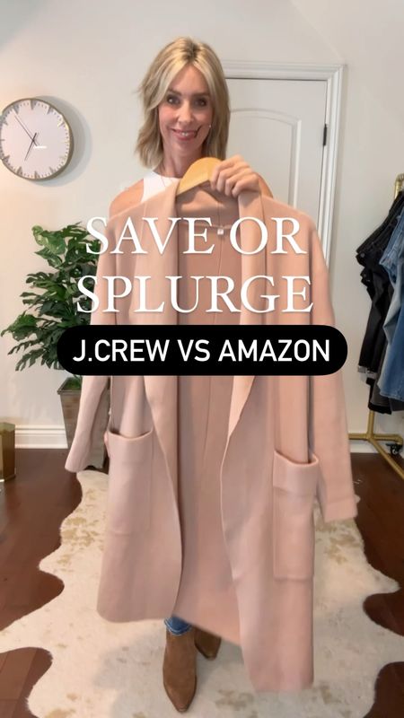 Amazon sweater blazer is a SAVE!  J.Crew inspired coatigan fits true to size. Comes in many colors and is perfect for fall or winter. Fabulous Amazon find! 

Amazon fashion find | looks for less | affordable fashion | long cardigan | over 50 | over 40 

#LTKVideo #LTKSeasonal #LTKfindsunder50