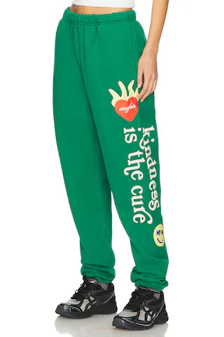 The Mayfair Group Kindness Is The Cure Sweatpants in Green from Revolve.com | Revolve Clothing (Global)