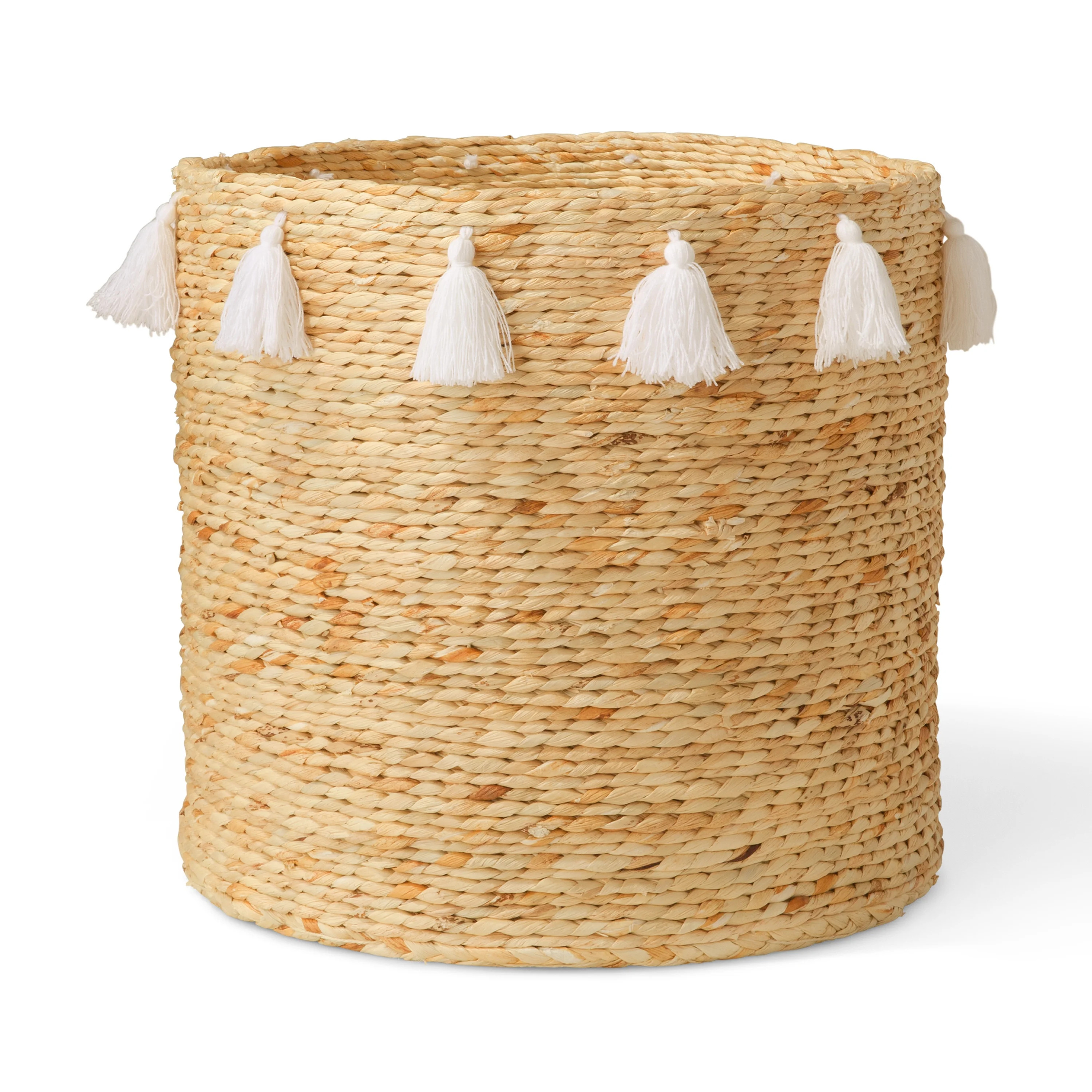 MoDRN Naturals Water Hyacinth Fringe Basket - Walmart.com | Walmart (US)