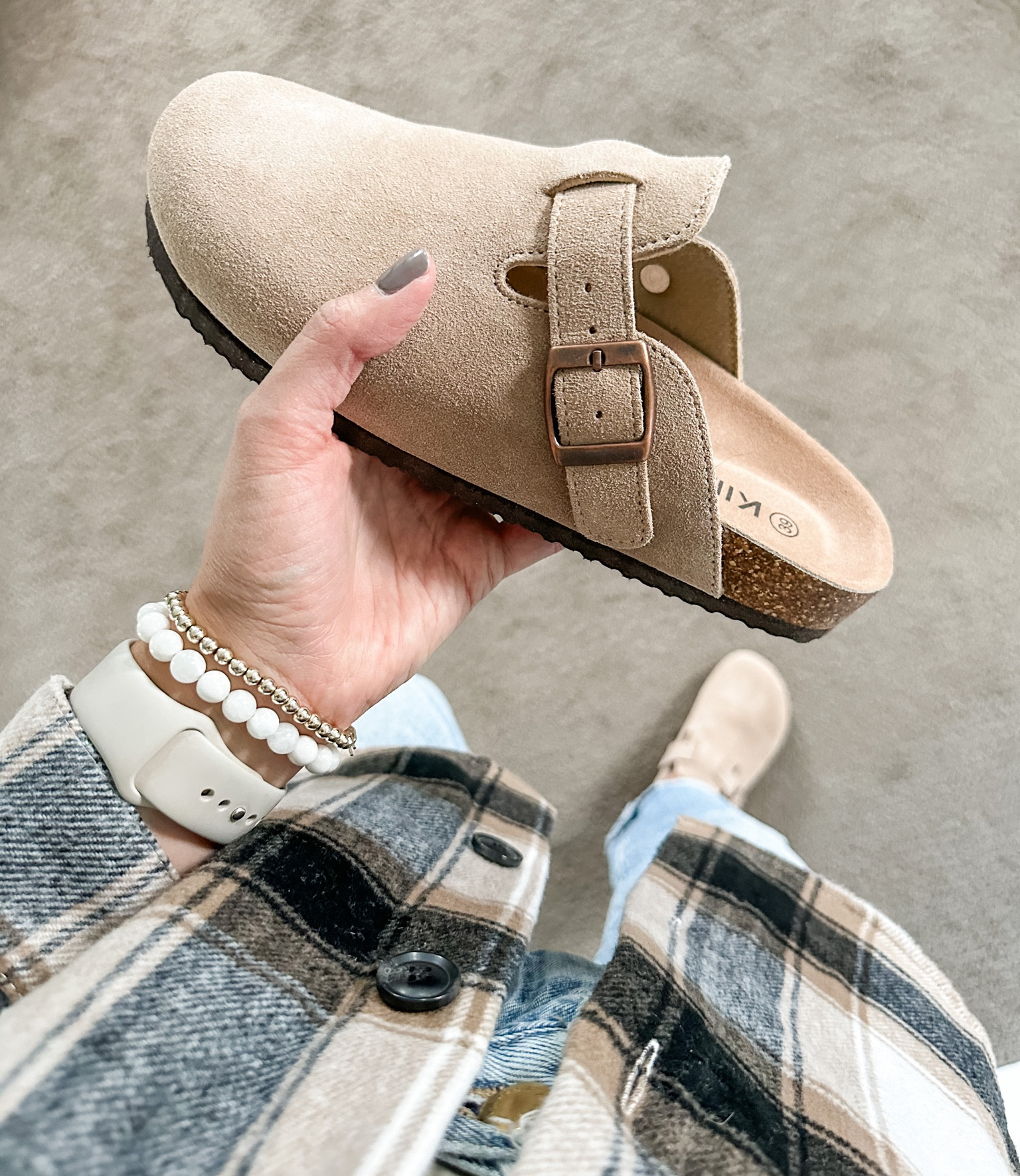 Clog mule look-for-less on Amazon! These shoes are $39 and come in several colors. Fit true to size and adjustable straps!

#LTKstyletip #LTKshoecrush #LTKfindsunder50
