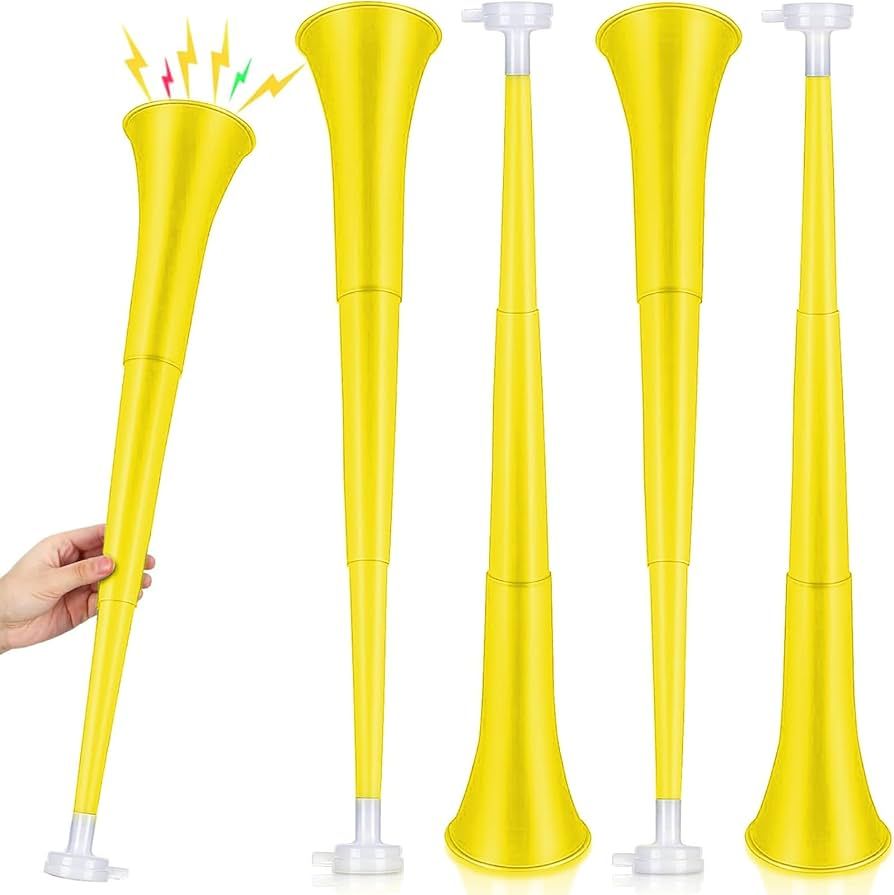Collapsible Stadium Horn 24 Inch Vuvuzela Plastic Trumpet Horn Blow Horn Noisemakers Loud Sound S... | Amazon (US)