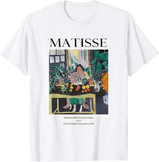 Matisse Art Tee Famous Vintage Painting Shirt Aesthetic Art T-Shirt | Amazon (US)