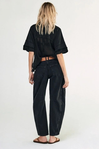We The Free Good Luck Mid-Rise Barrel Jeans | Free People (Global - UK&FR Excluded)